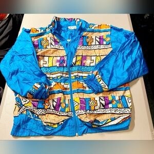 Vintage Laura Katherine Colorful Southwest Pattern Jacket Women's Large L EUC